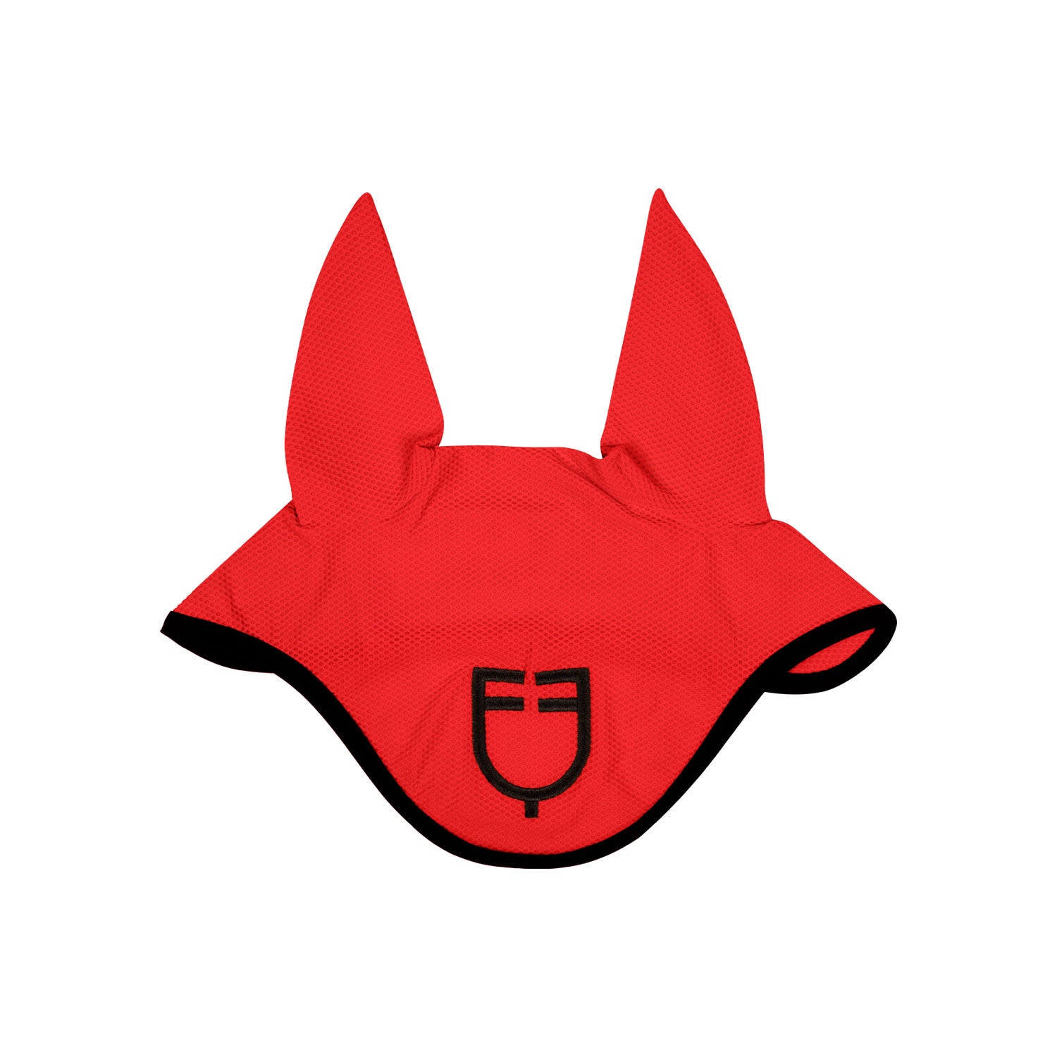 Equestro Perforated fabric fly veil with logo