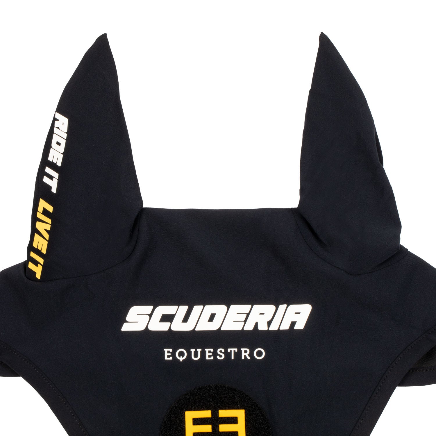 Scuderia Equestro fly veil technical fabric and patch