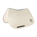 Jumping saddle pad cube quilting