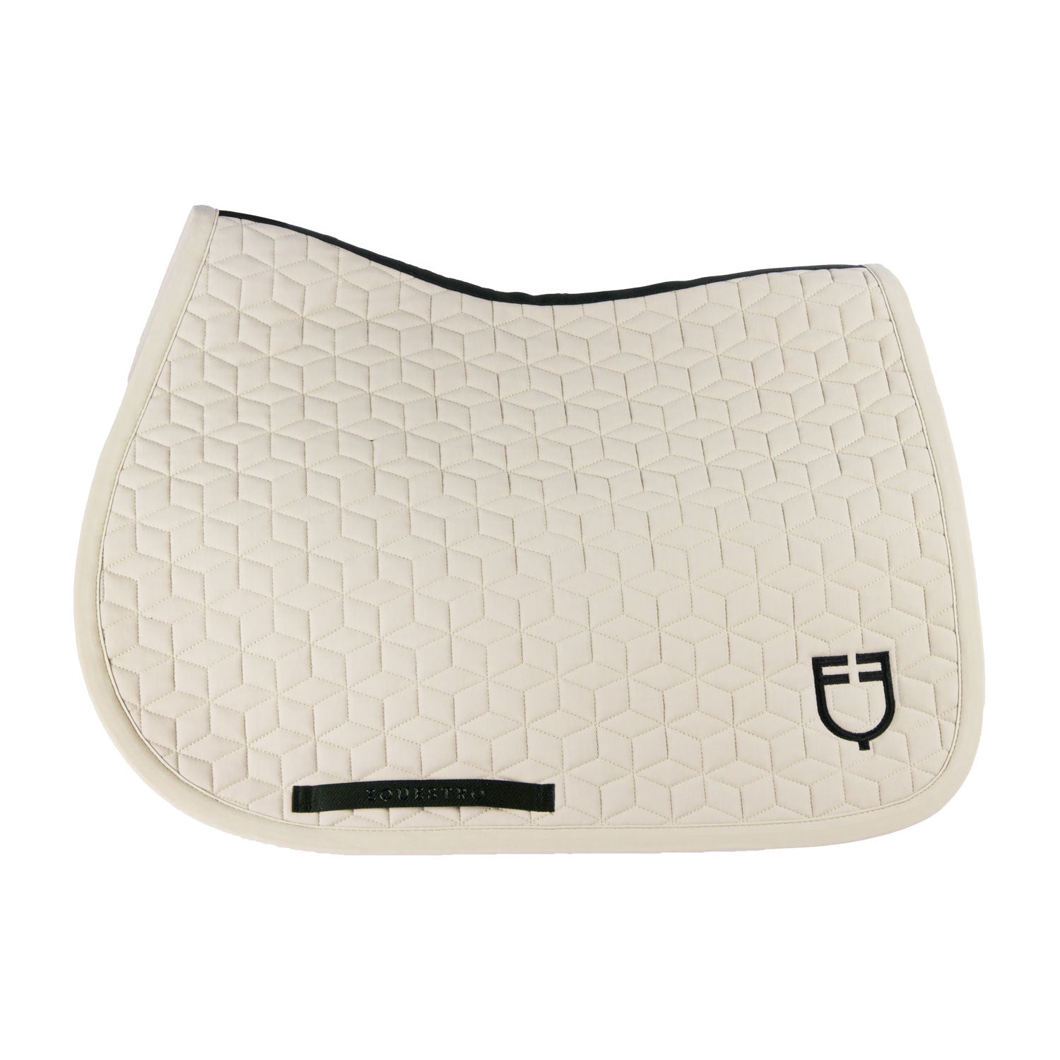 Jumping saddle pad cube quilting