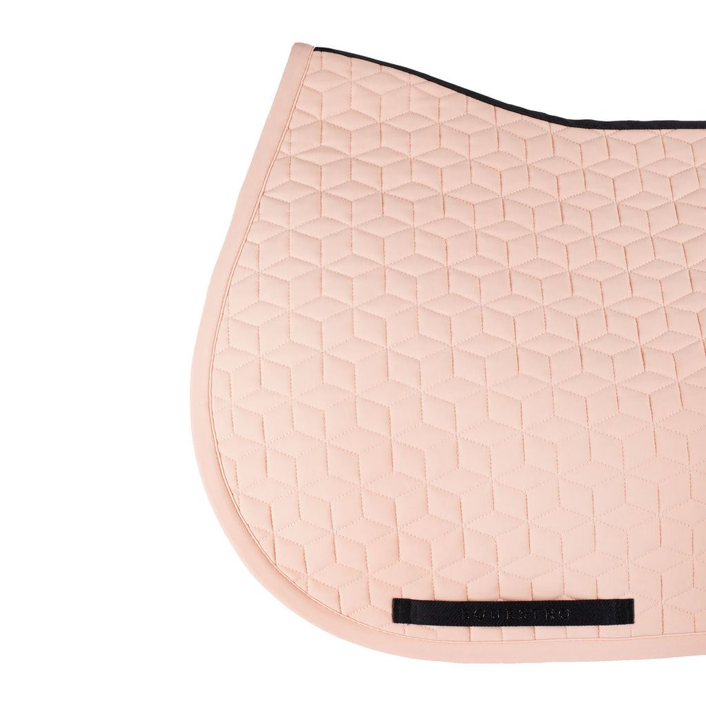 Jumping saddle pad cube quilting