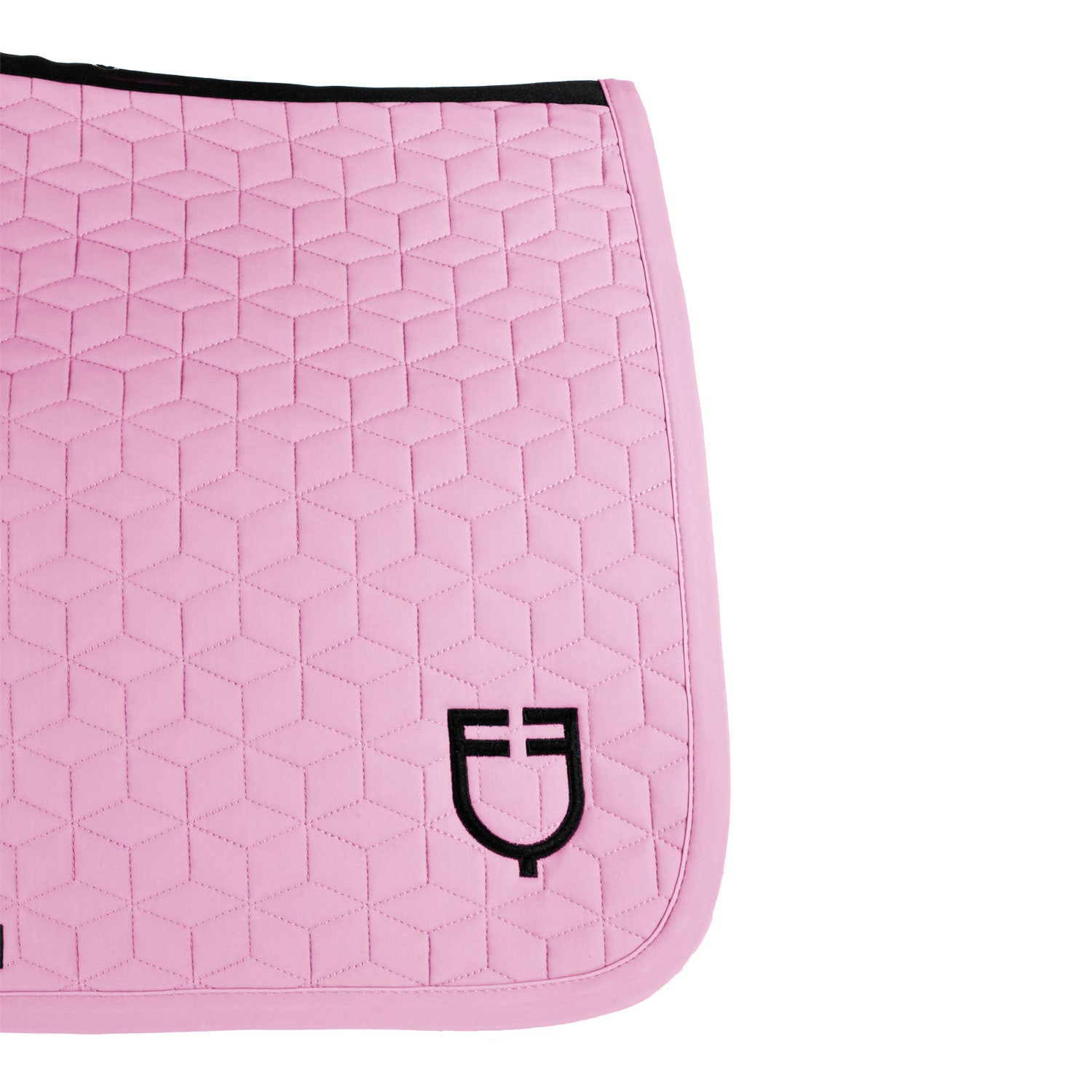 Jumping saddle pad cube quilting