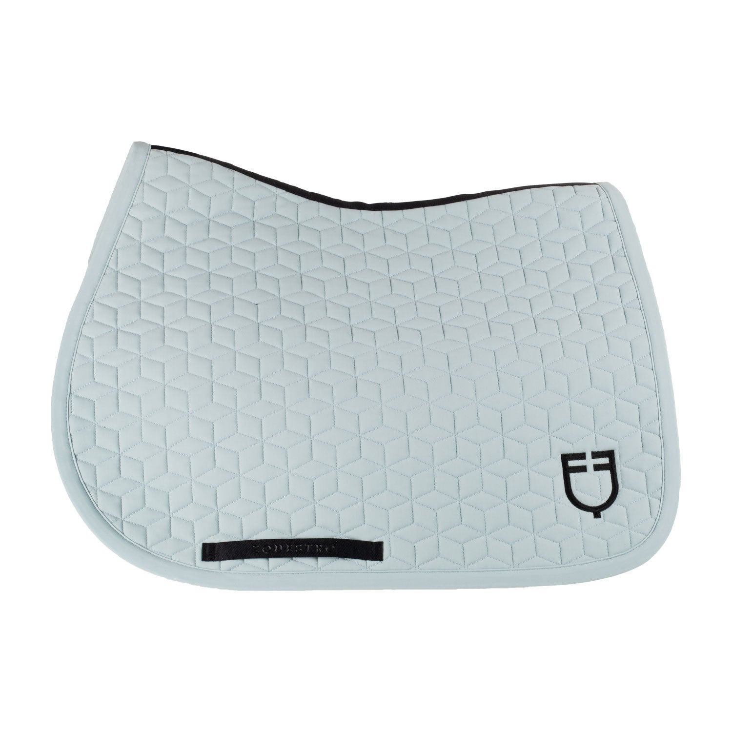 Jumping saddle pad cube quilting