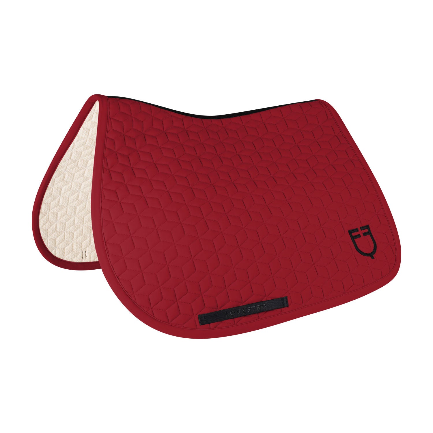 Jumping saddle pad cube quilting