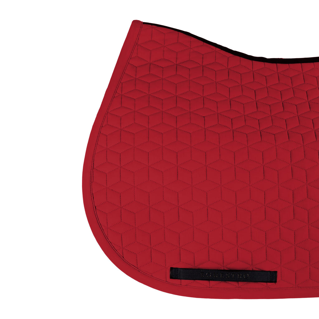 Jumping saddle pad cube quilting
