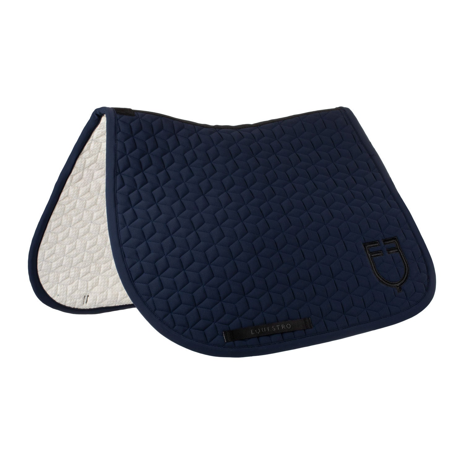 Jumping saddle pad cube quilting