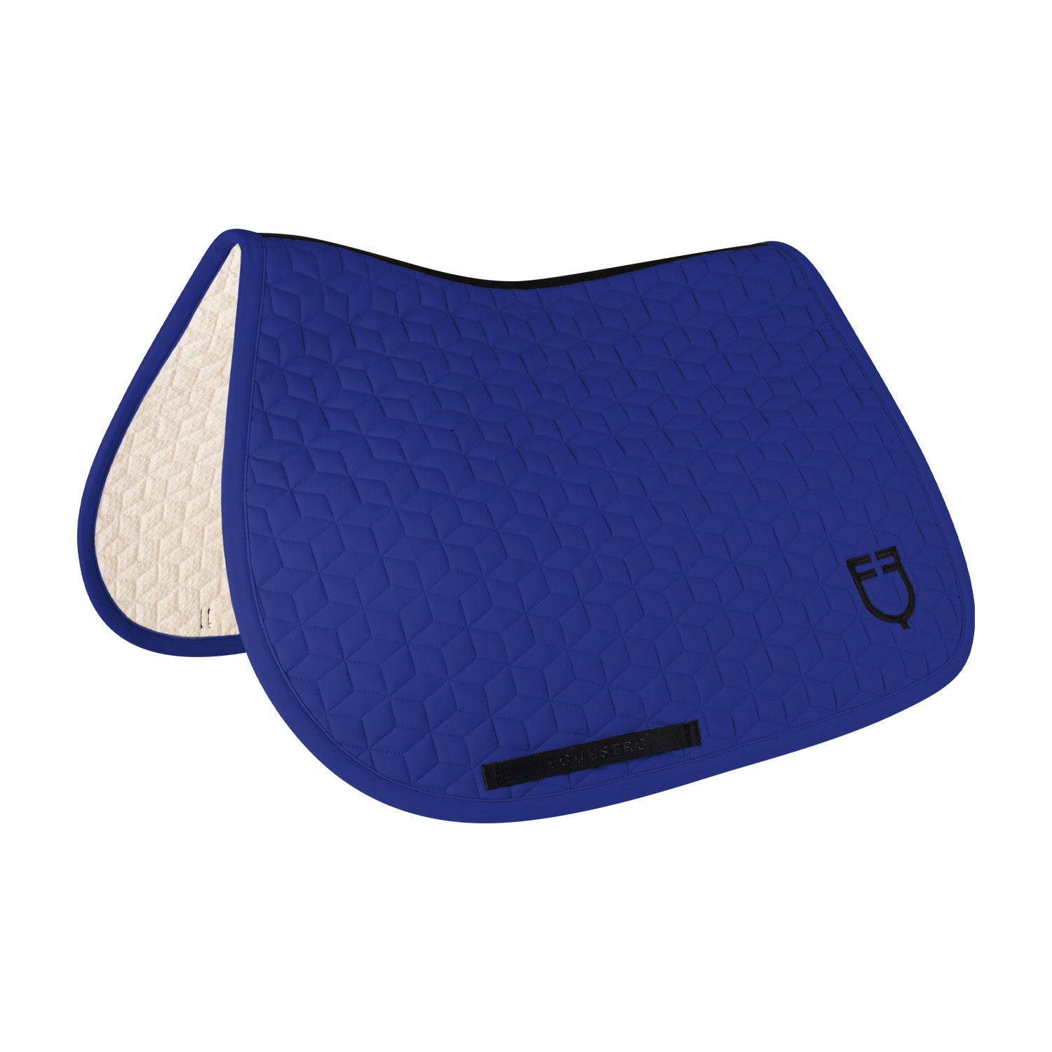Jumping saddle pad cube quilting