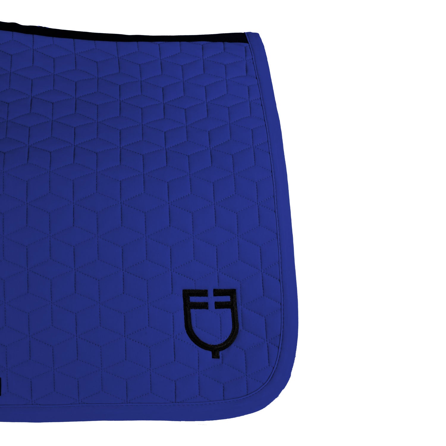 Jumping saddle pad cube quilting