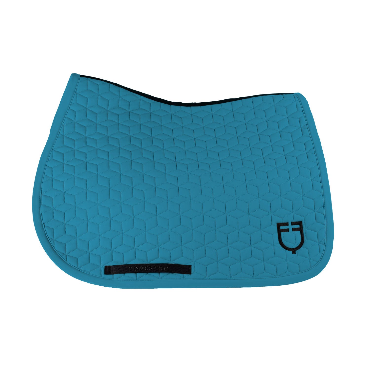 Jumping saddle pad cube quilting
