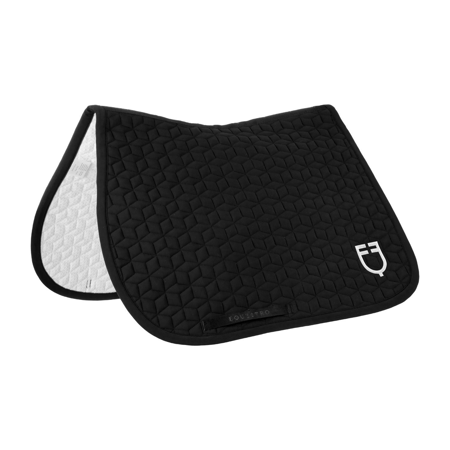 Jumping saddle pad cube quilting
