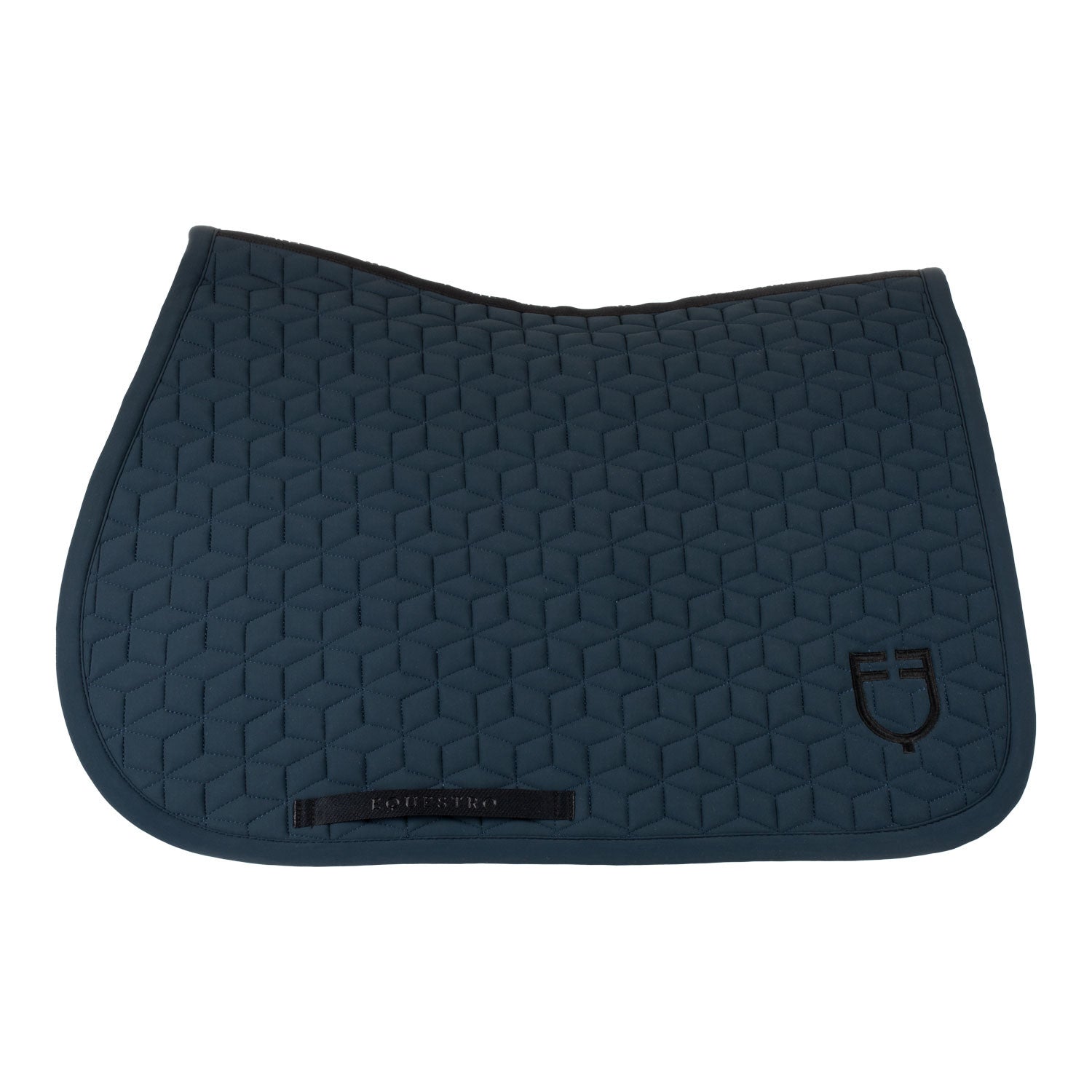 Jumping saddle pad cube quilting