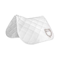 Jumping saddle pad rhinestone logo