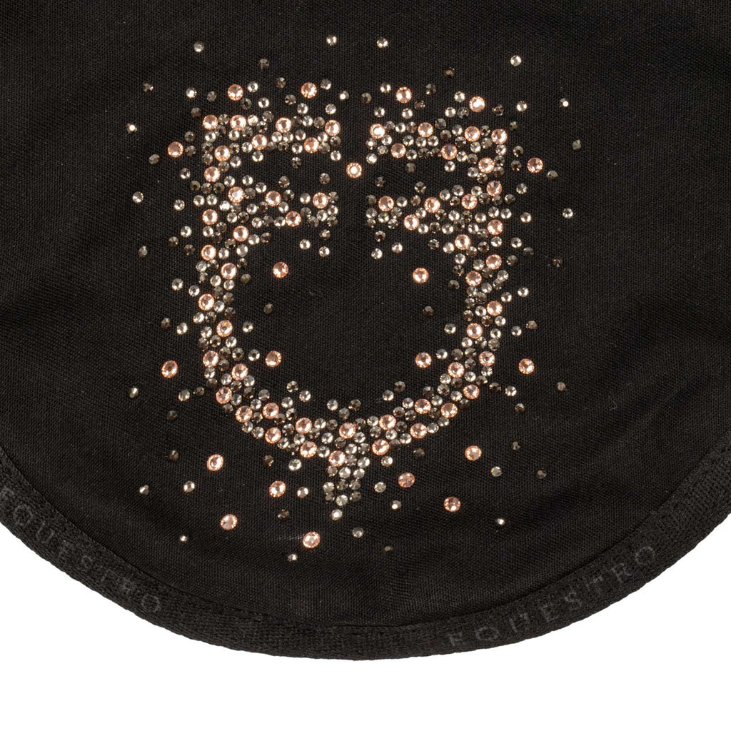 Fly veil technical fabric glitter logo