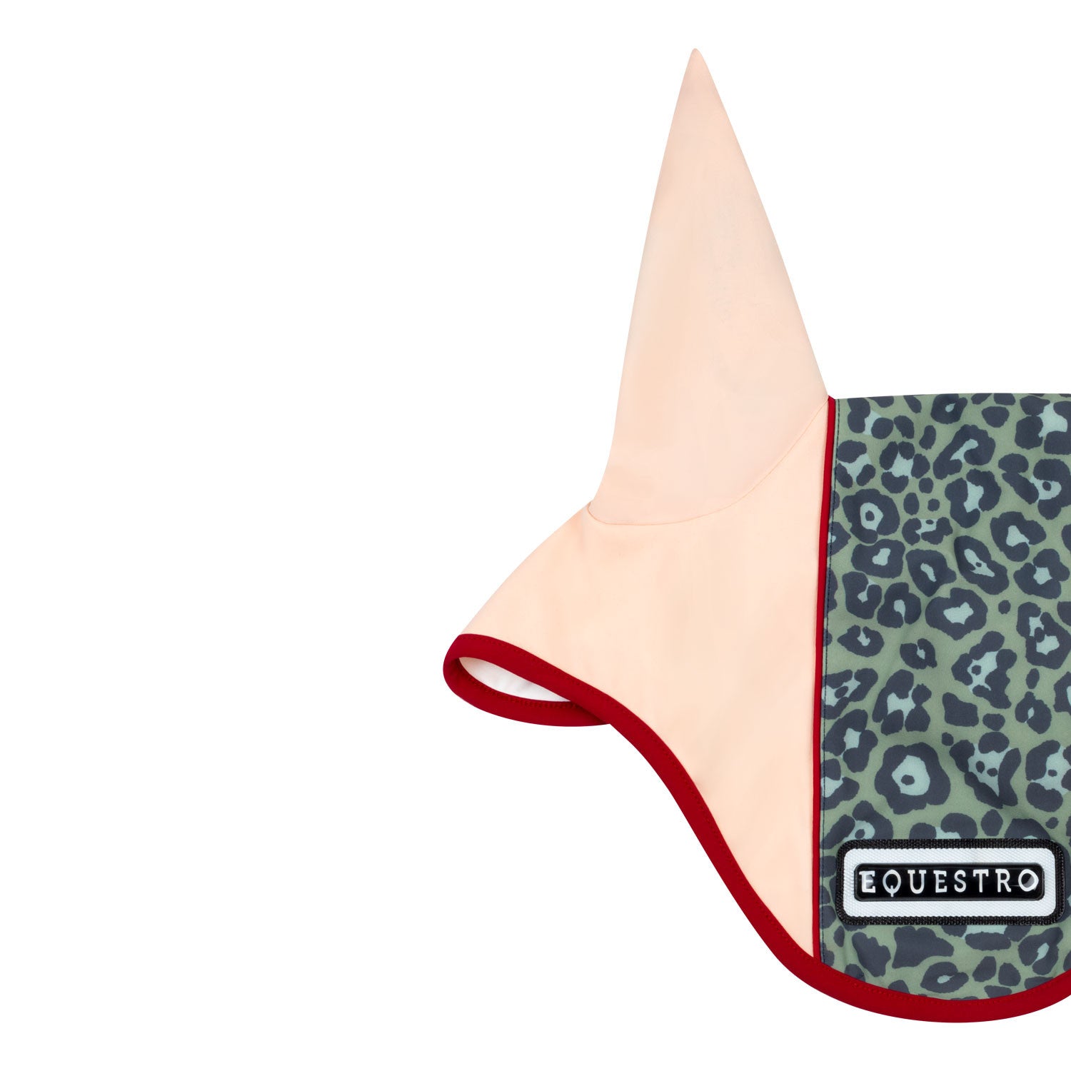 Fly veil in technical fabric with leopard central band