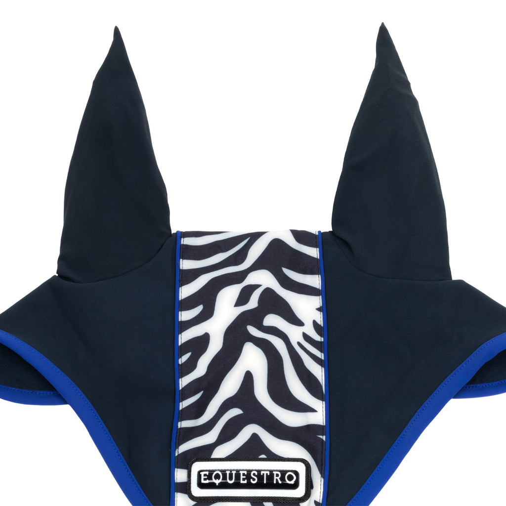 Fly veil in technical fabric with zebra central band