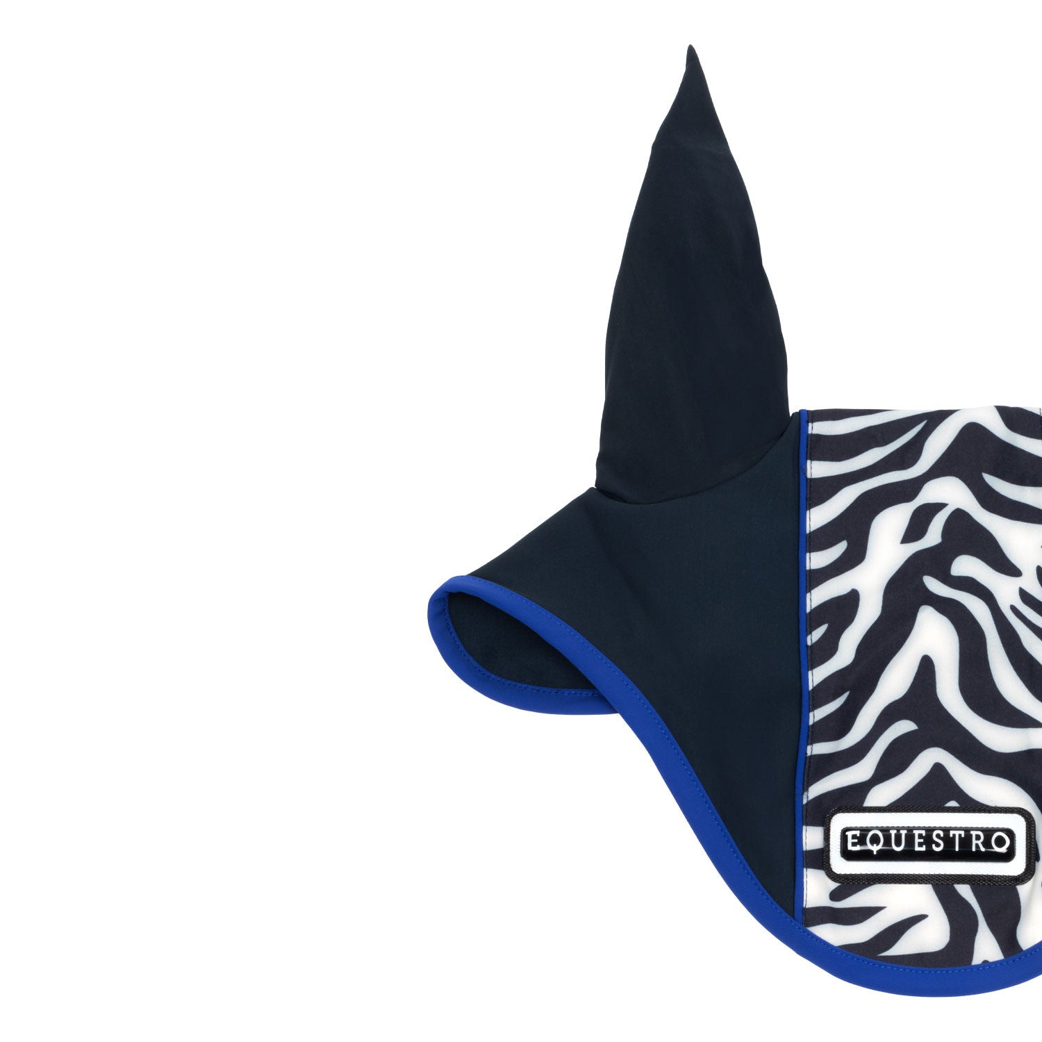 Fly veil in technical fabric with zebra central band