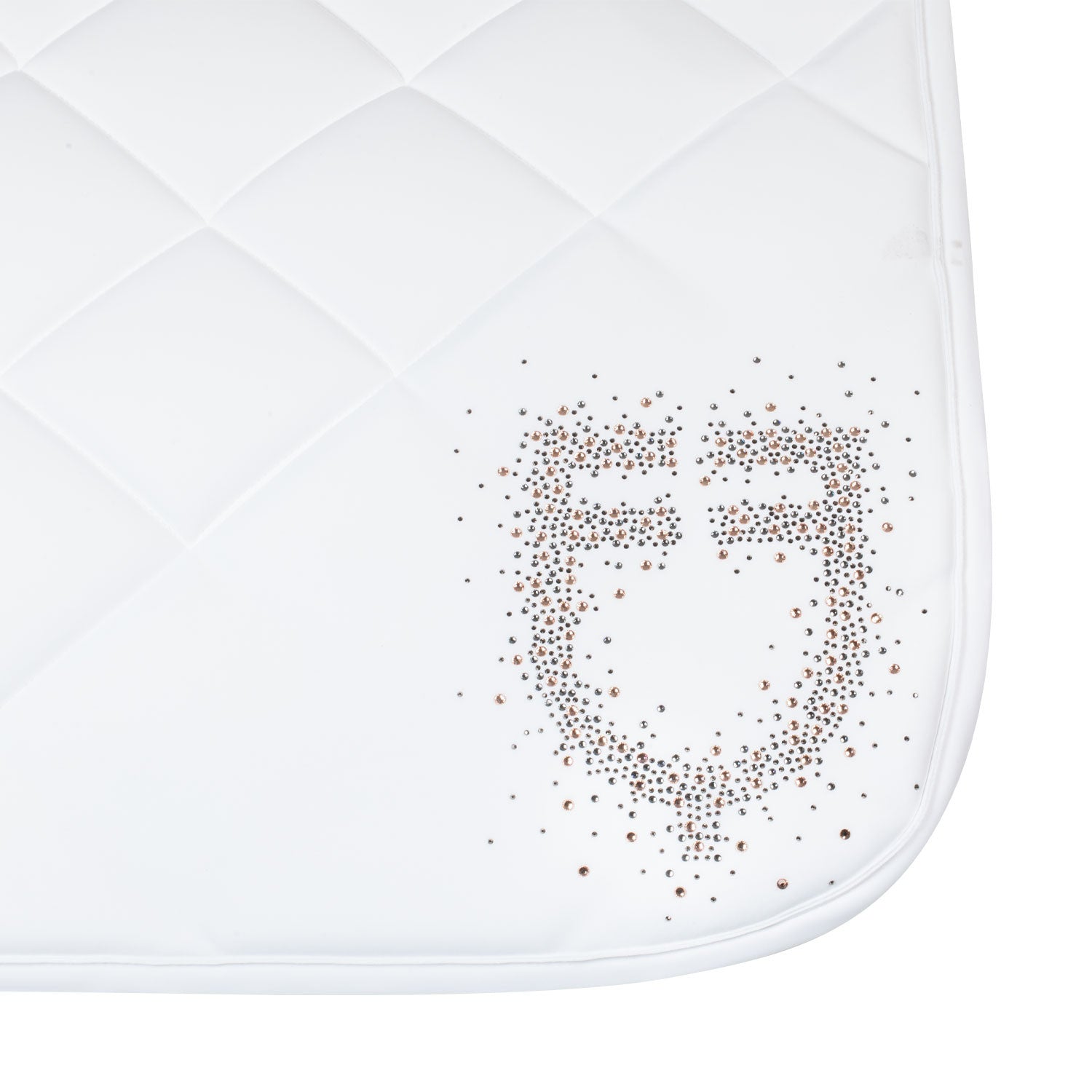 Dressage saddle pad rhinestone logo