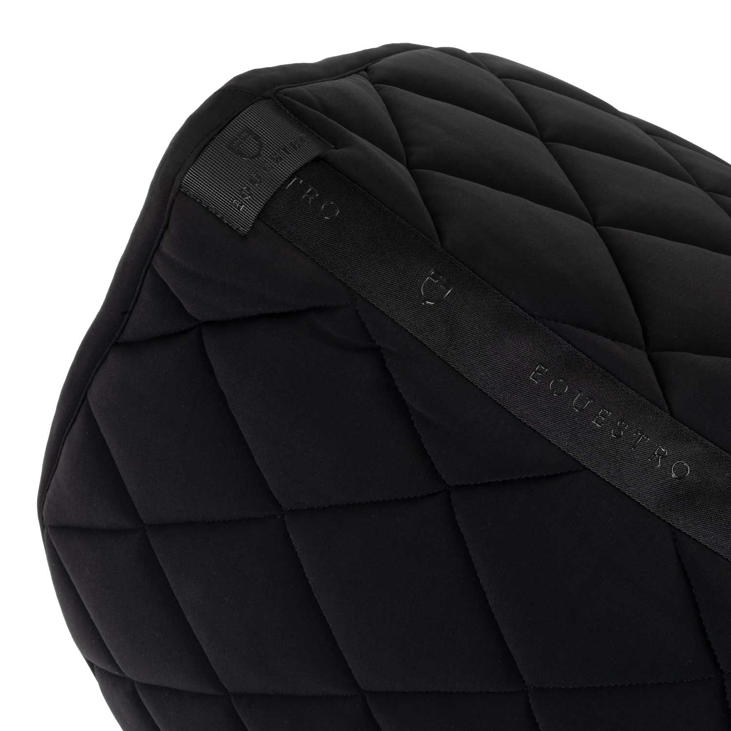 Jumping saddle pad with rhinestone logo