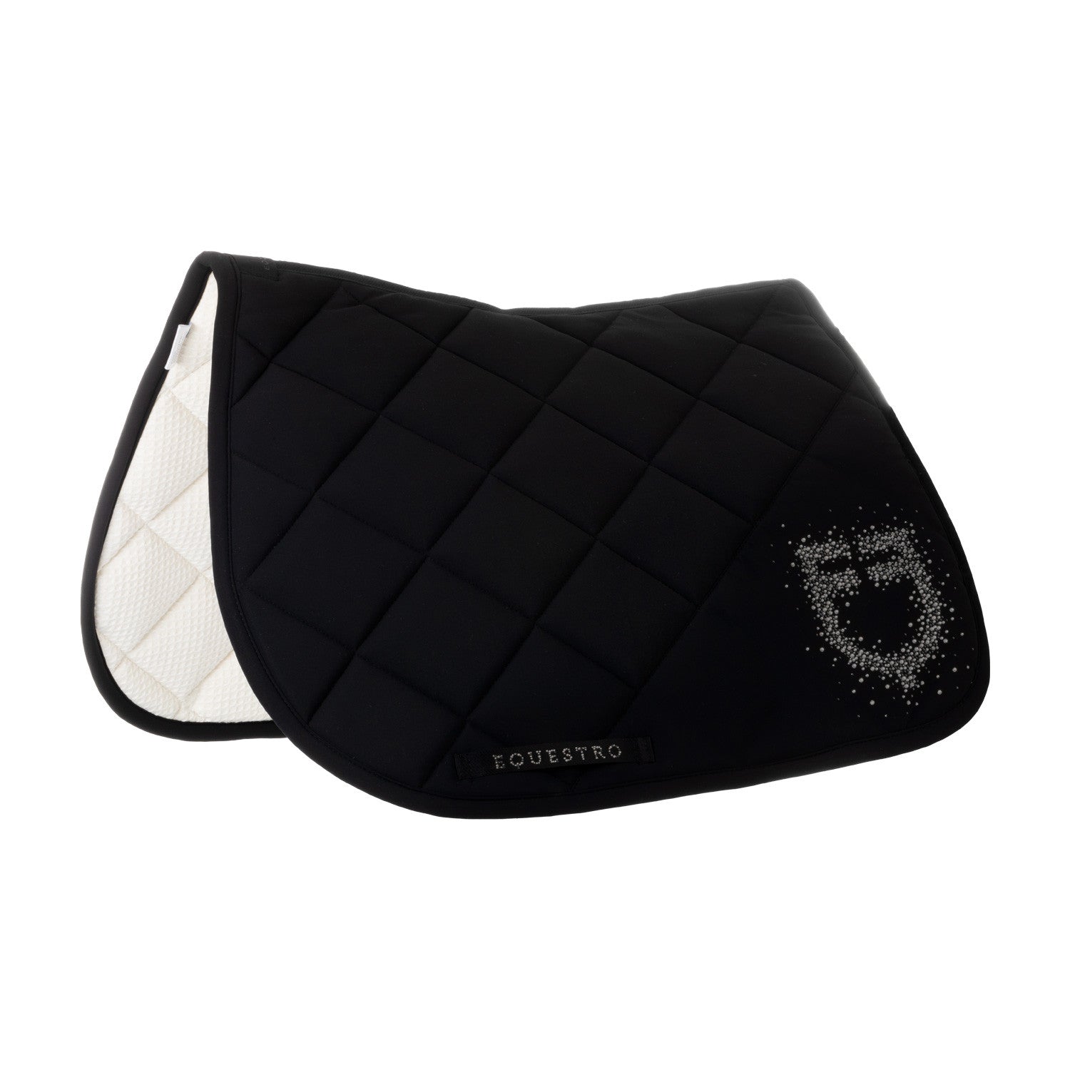 Equestro Jumping saddle pad with rhinestone logo