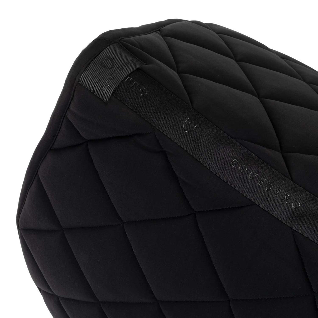 Jumping saddle pad with rhinestone logo