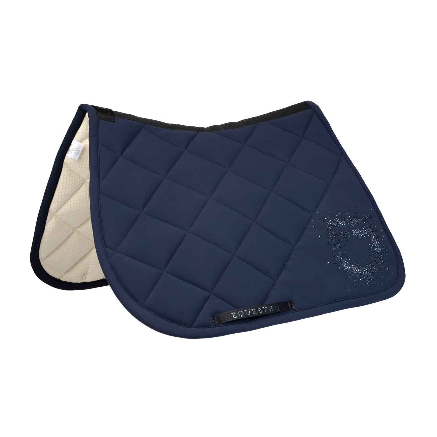 Equestro Jumping saddle pad with rhinestone logo