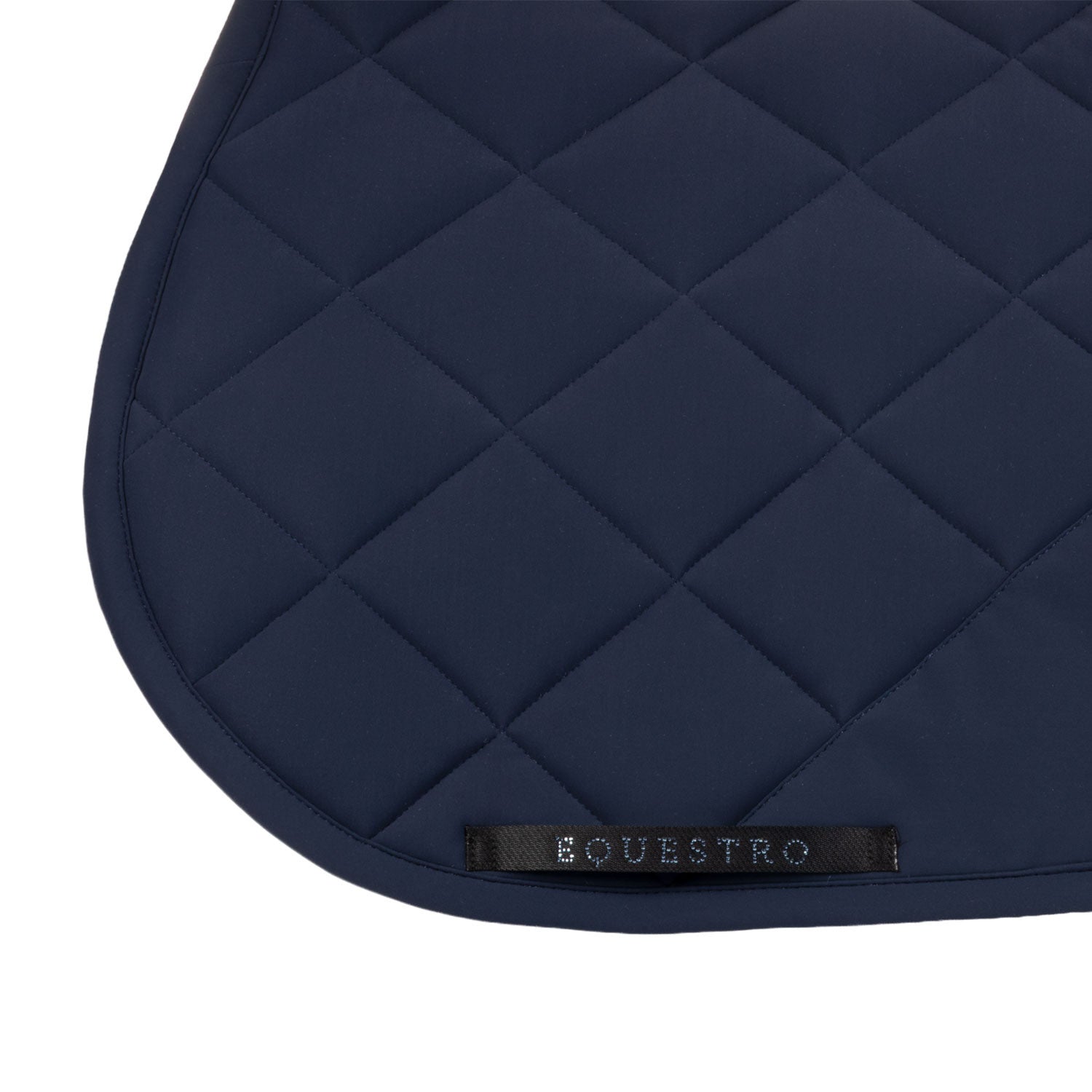 Jumping saddle pad with rhinestone logo