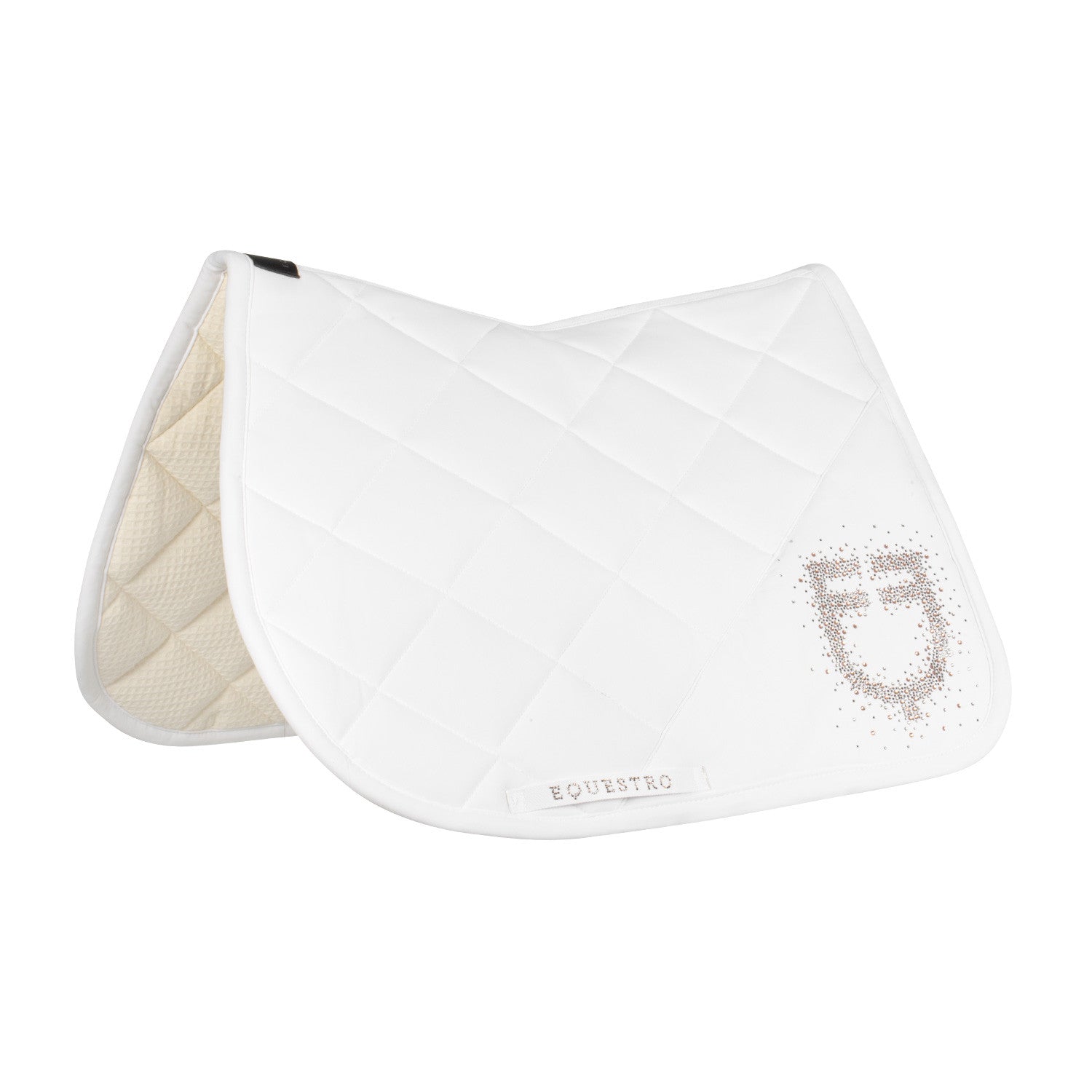 Equestro Jumping saddle pad with rhinestone logo