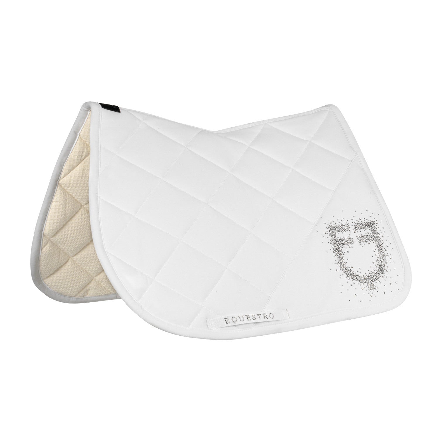 Equestro Jumping saddle pad with rhinestone logo