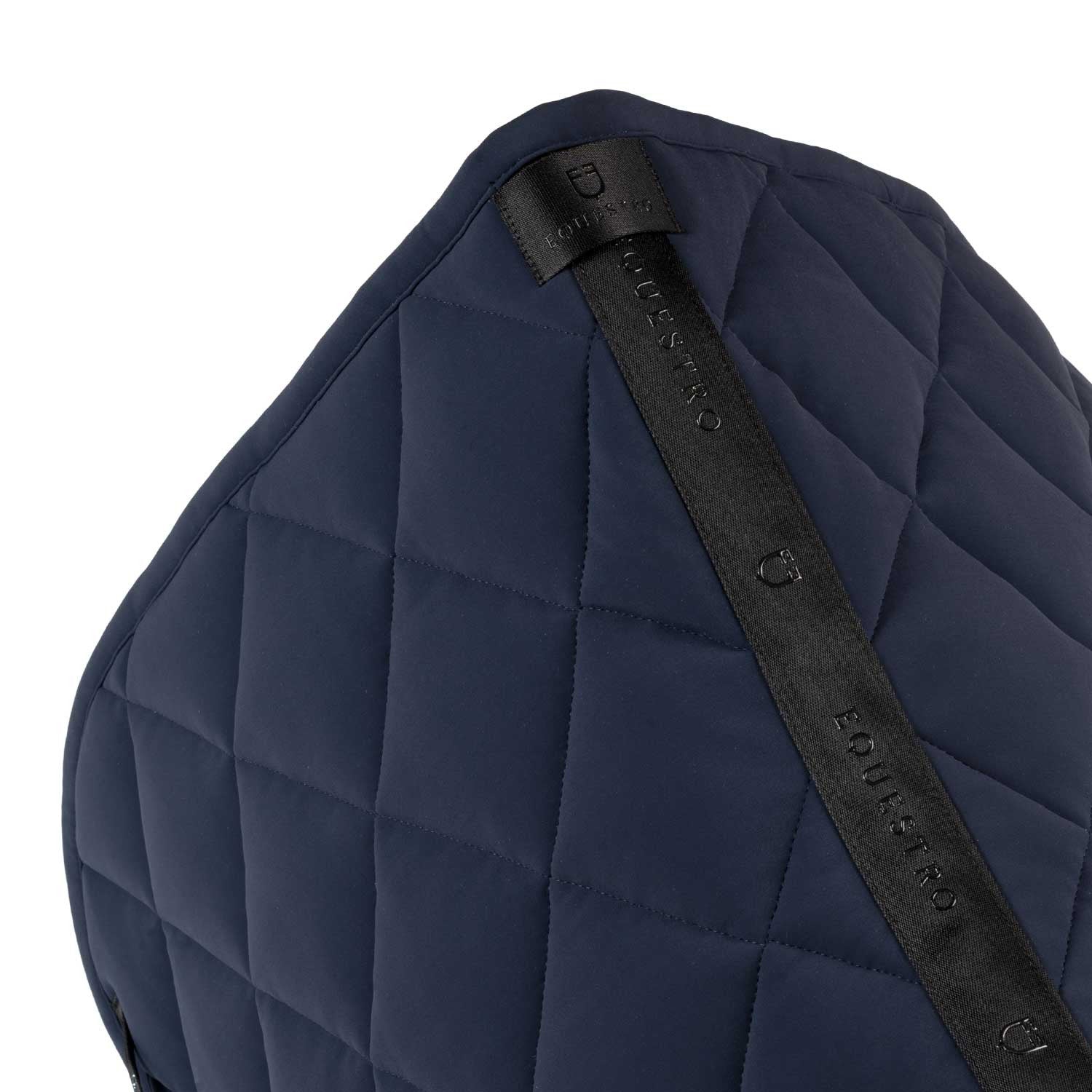 Dressage saddle pad with rhinestone logo