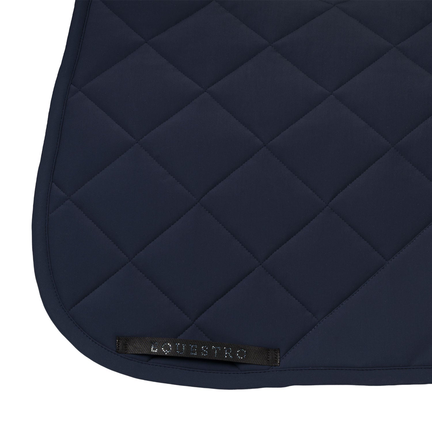 Dressage saddle pad with rhinestone logo