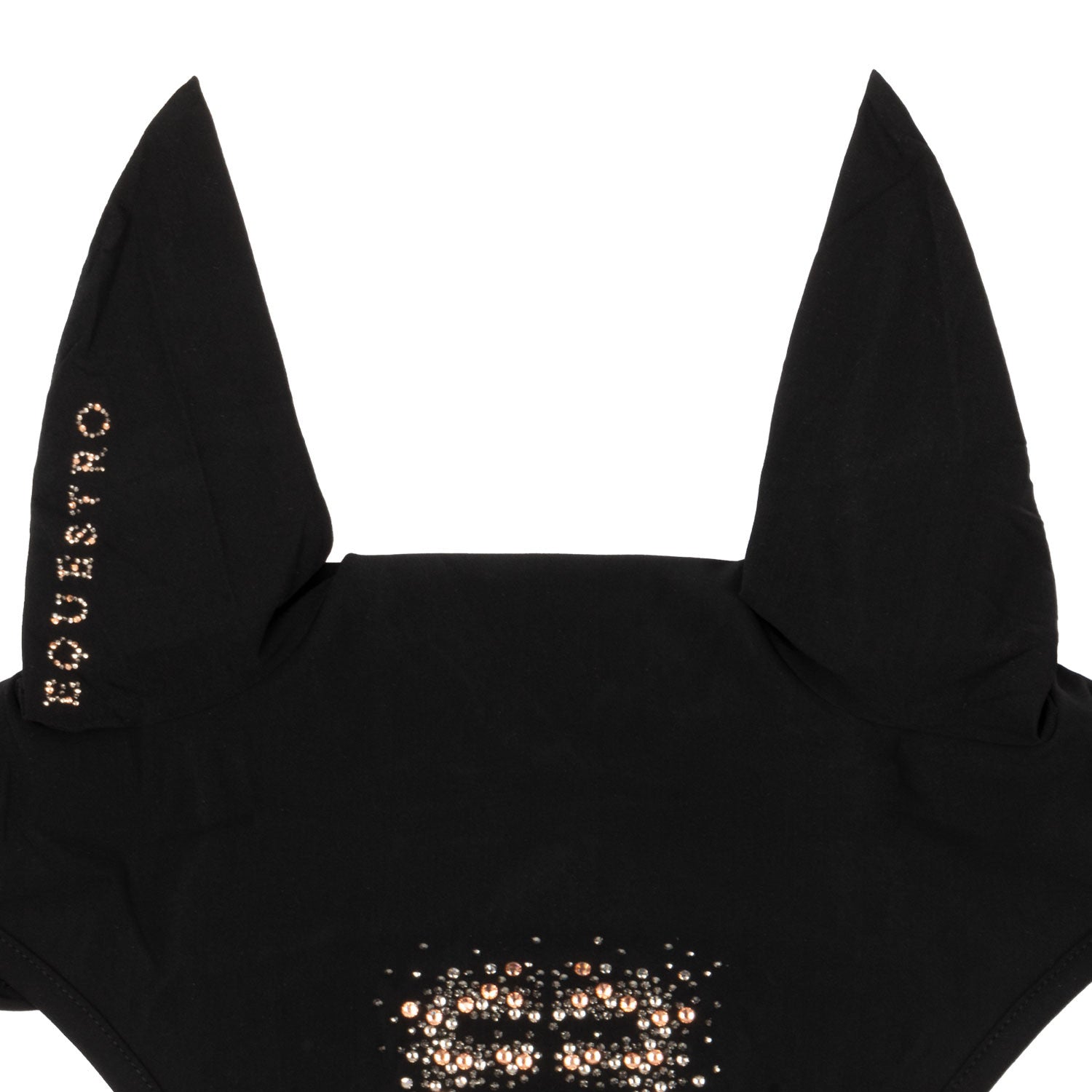 Fly veil in technical fabric with rhinestone logo