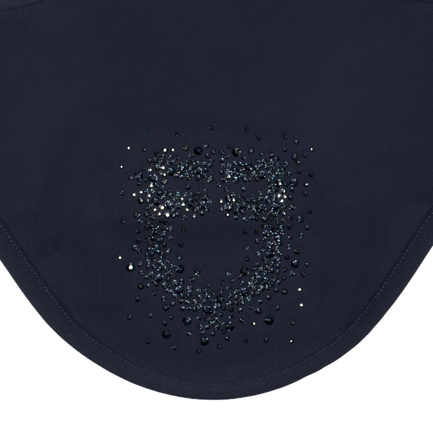 Fly veil in technical fabric with rhinestone logo