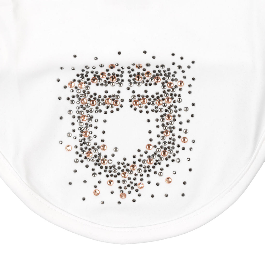 Fly veil in technical fabric with rhinestone logo