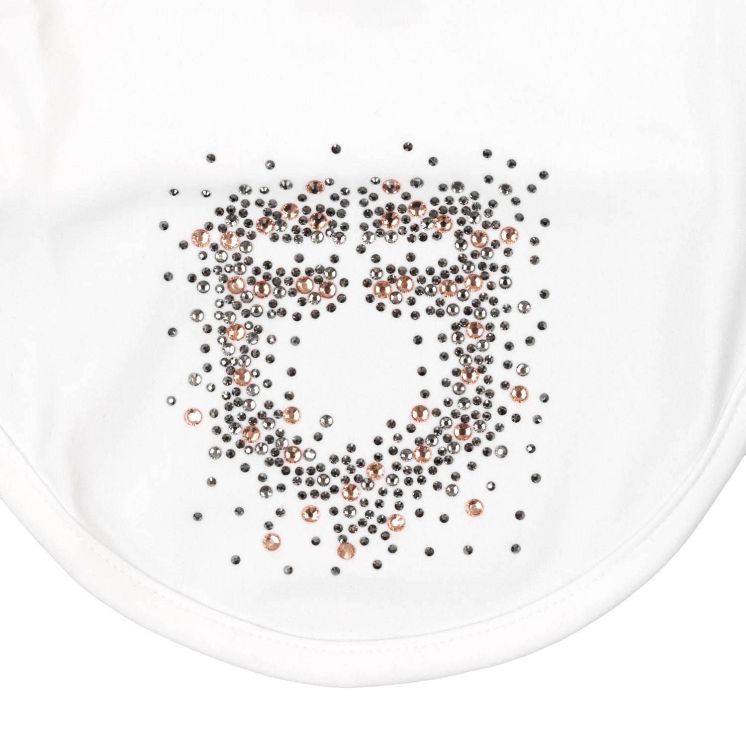 Fly veil in technical fabric with rhinestone logo