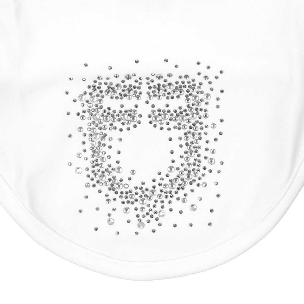 Fly veil in technical fabric with rhinestone logo