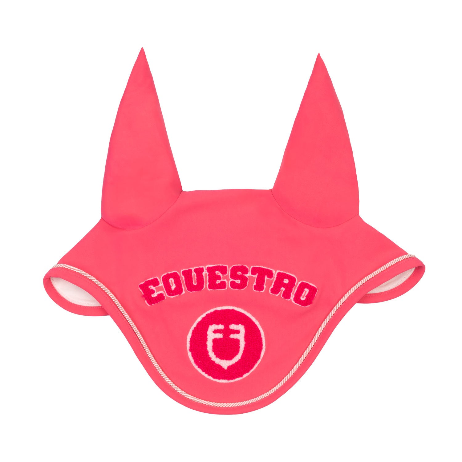 Equestro Fly veil in technical fabric with sponge logo patch