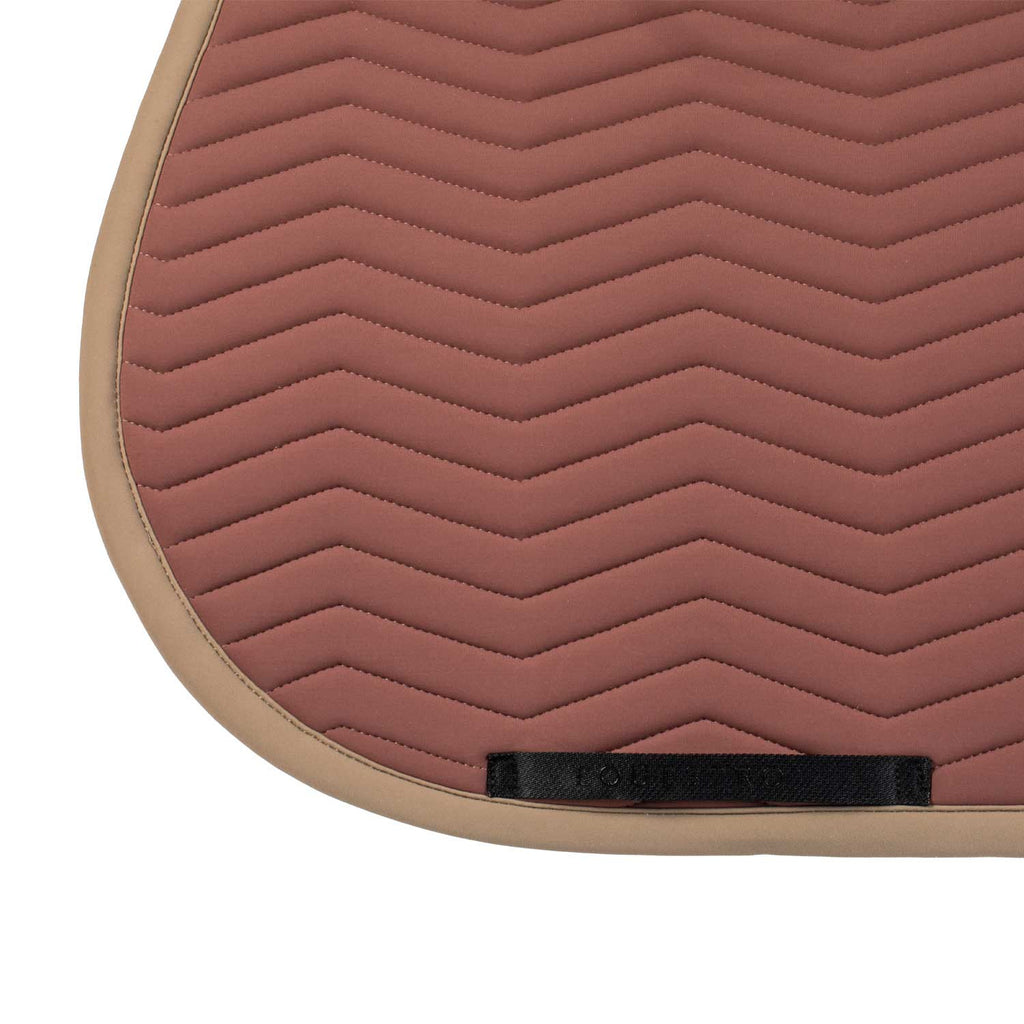 Wave Quilting jumping saddle pad in technical fabric