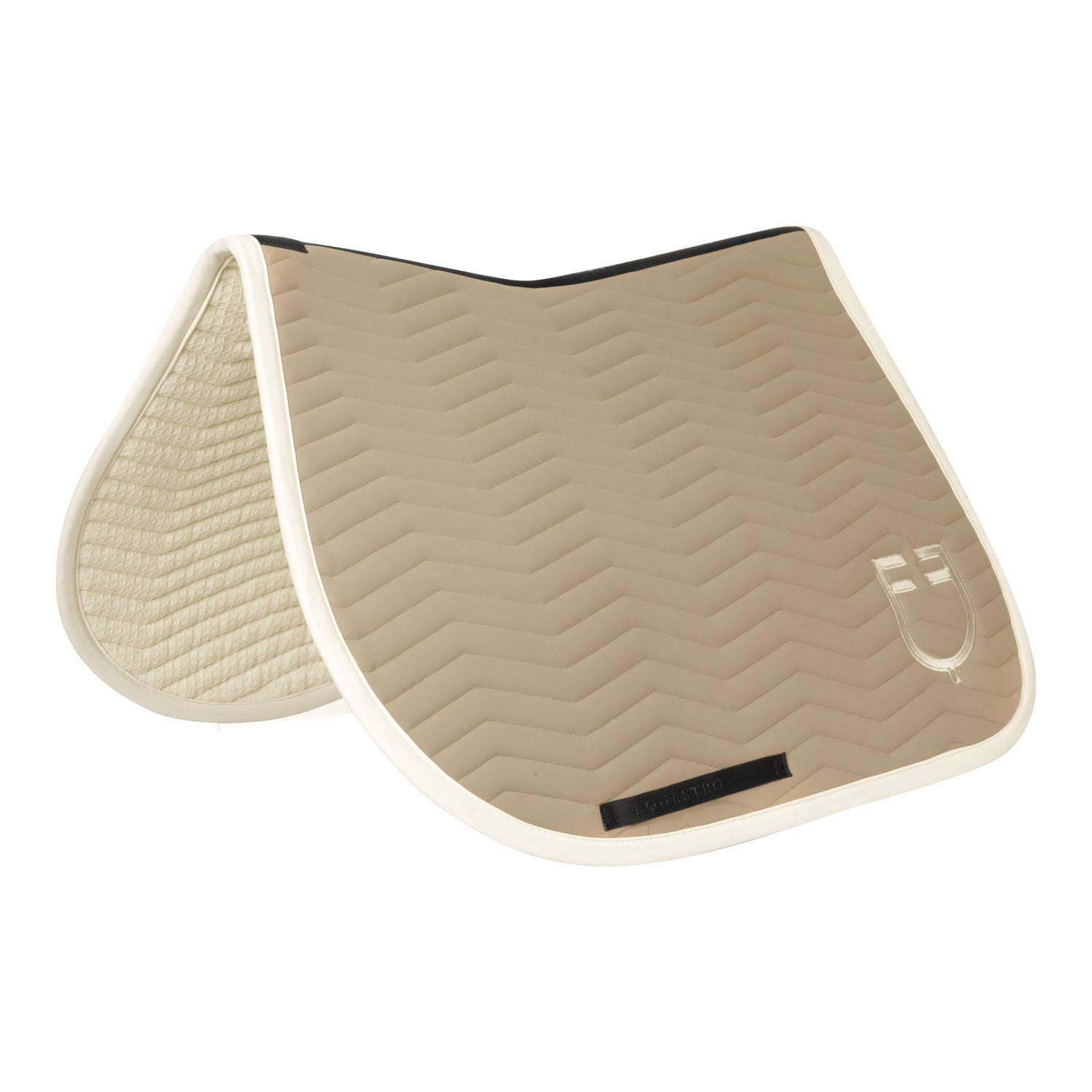 Equestro Wave Quilting jumping saddle pad in technical fabric