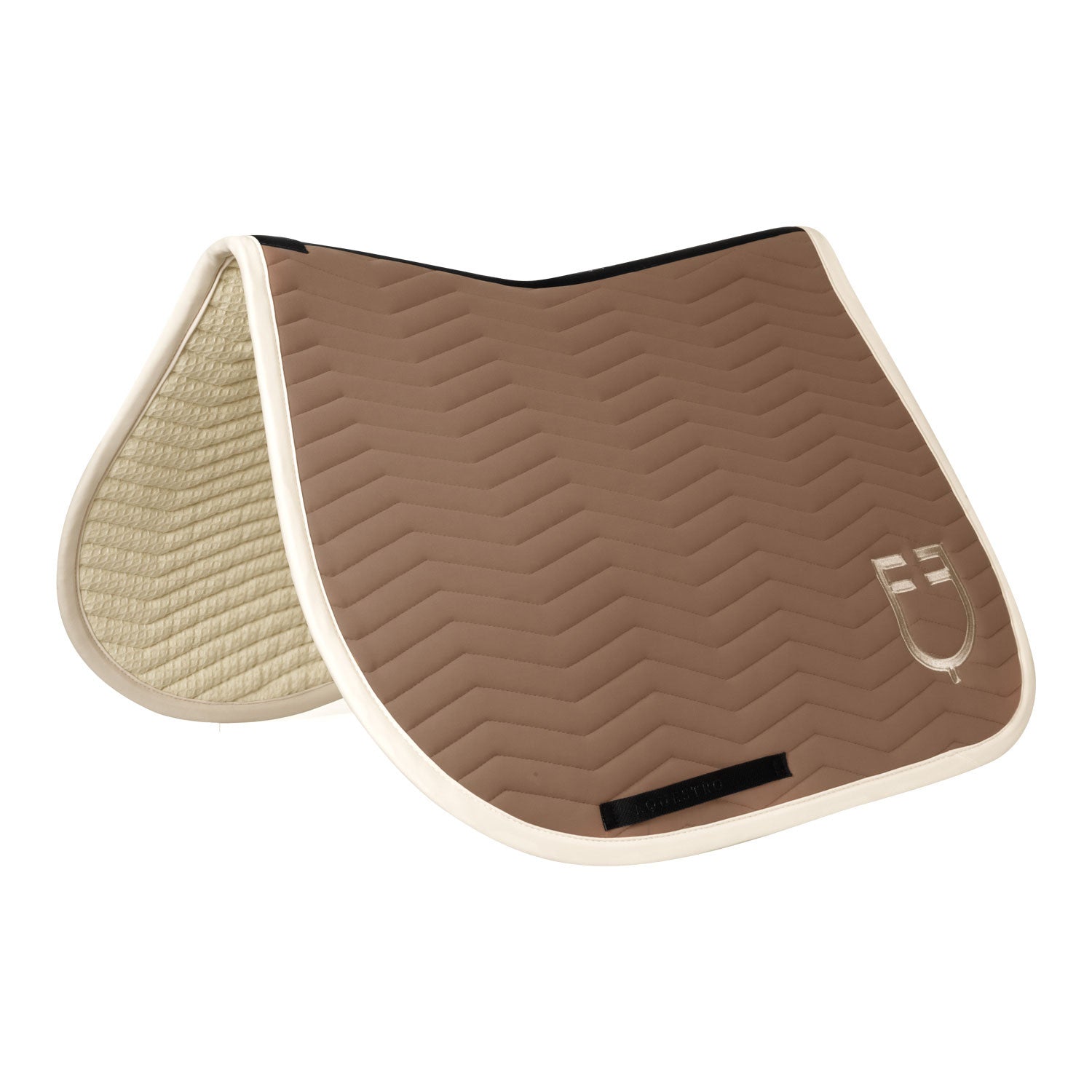 Equestro Wave Quilting jumping saddle pad in technical fabric
