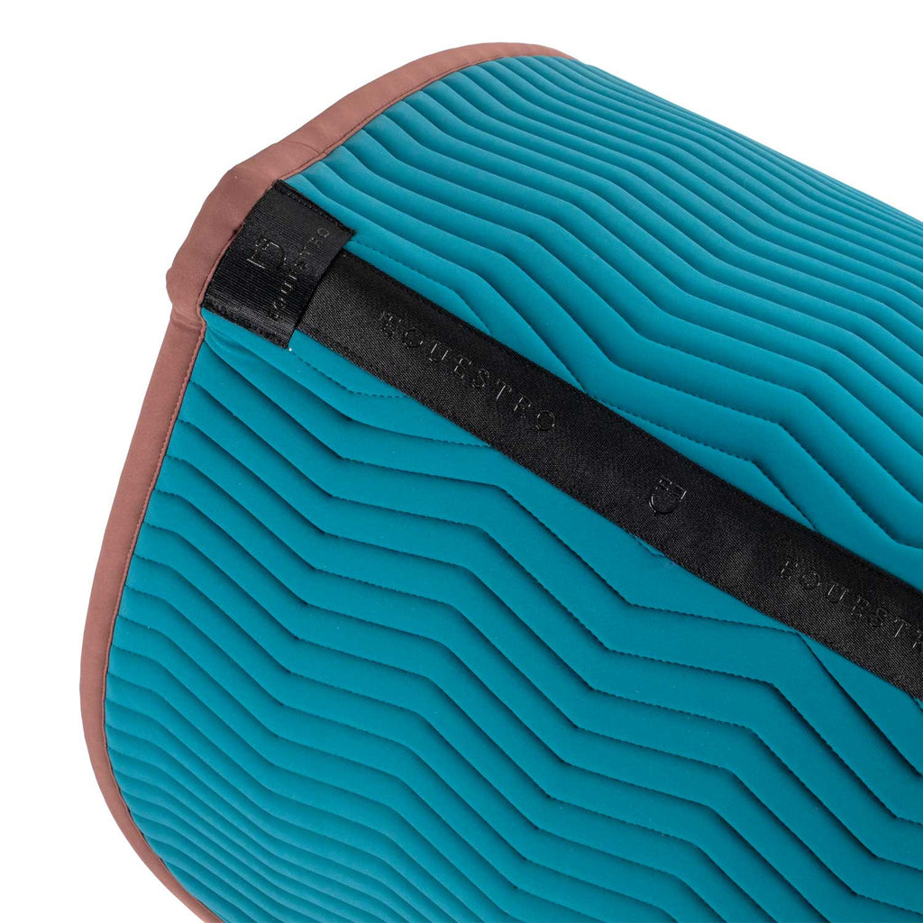 Wave Quilting dressage saddle pad in technical fabric