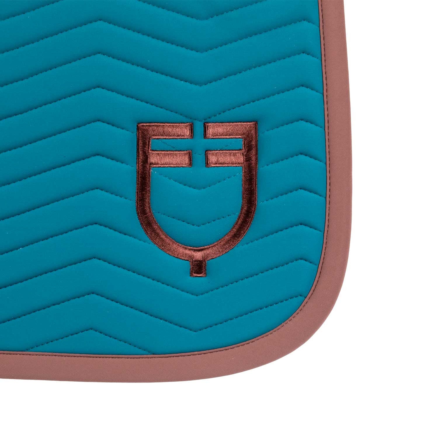 Wave Quilting dressage saddle pad in technical fabric