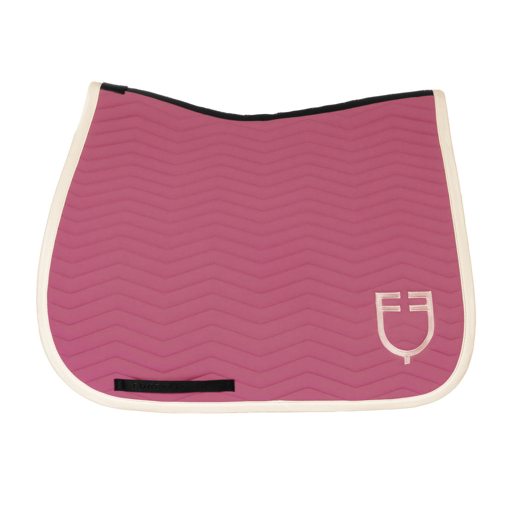 Wave Quilting dressage saddle pad in technical fabric