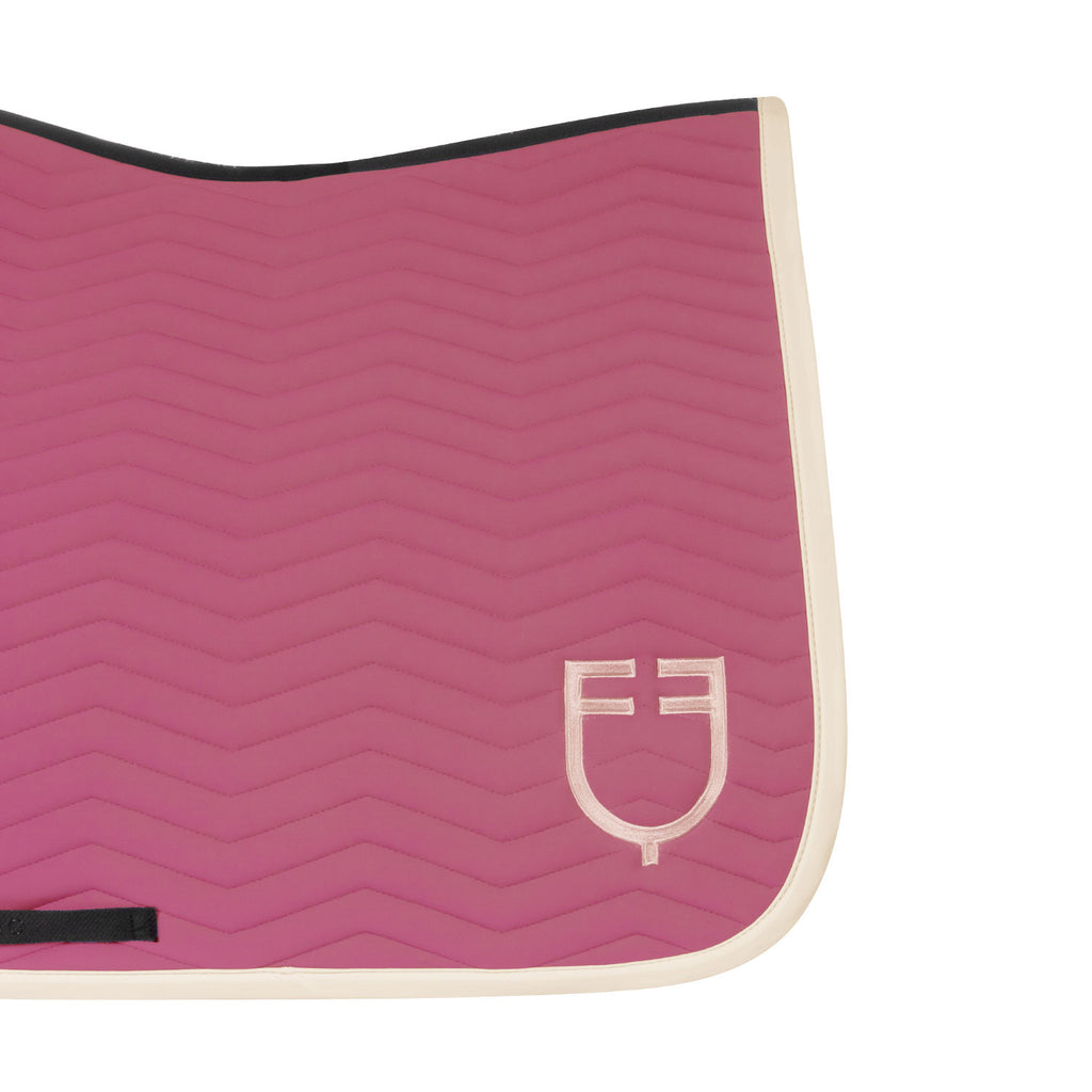 Wave Quilting dressage saddle pad in technical fabric
