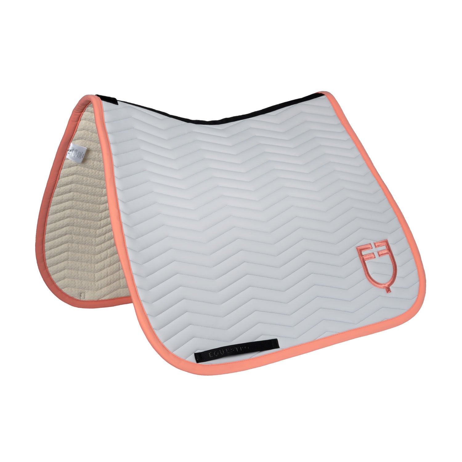 Equestro Wave Quilting dressage saddle pad in technical fabric