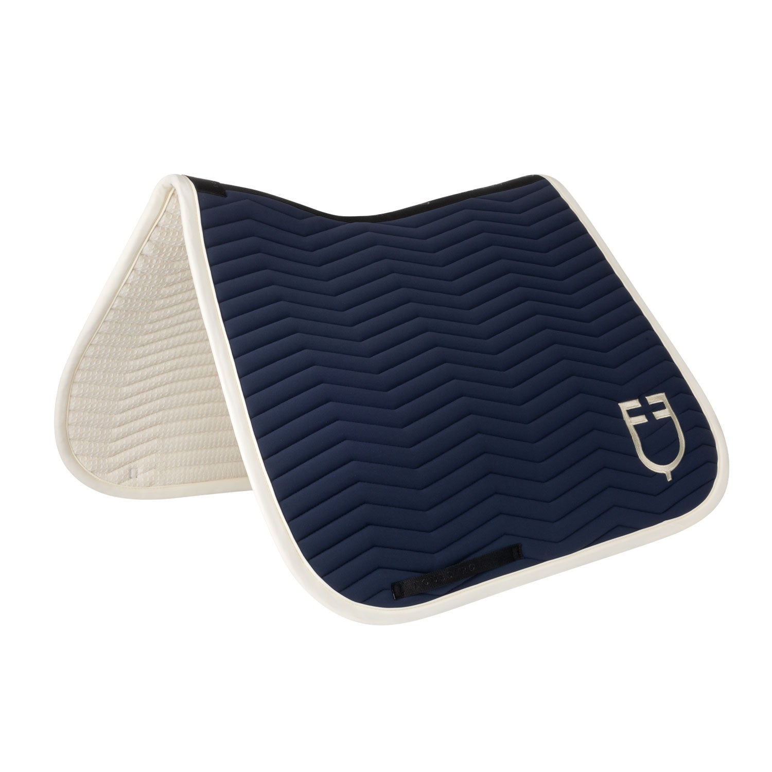 Equestro Wave Quilting dressage saddle pad in technical fabric