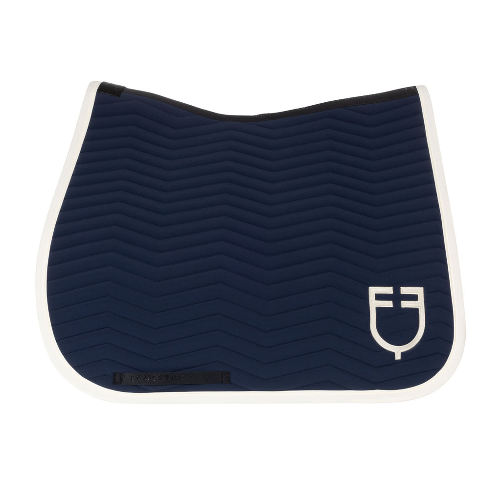 Wave Quilting dressage saddle pad in technical fabric