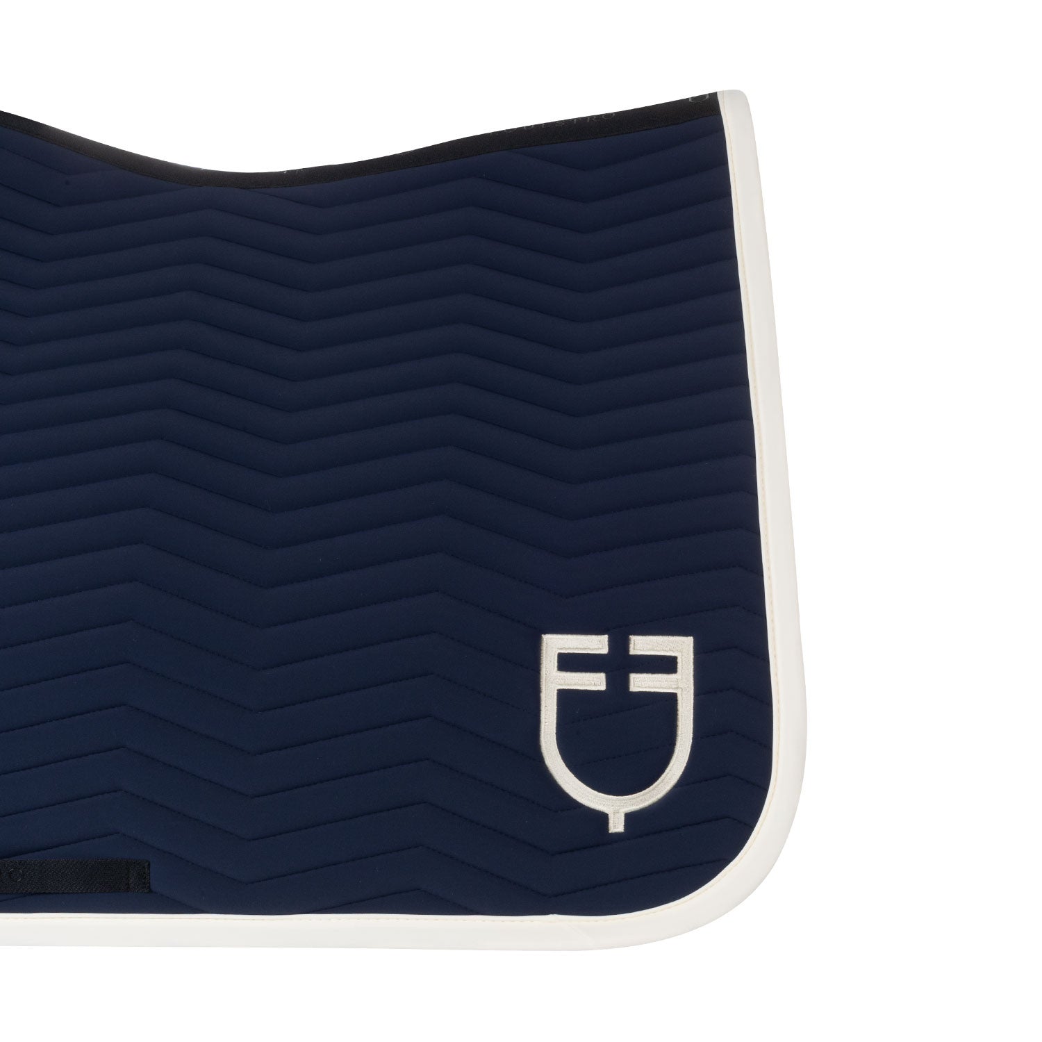 Wave Quilting dressage saddle pad in technical fabric