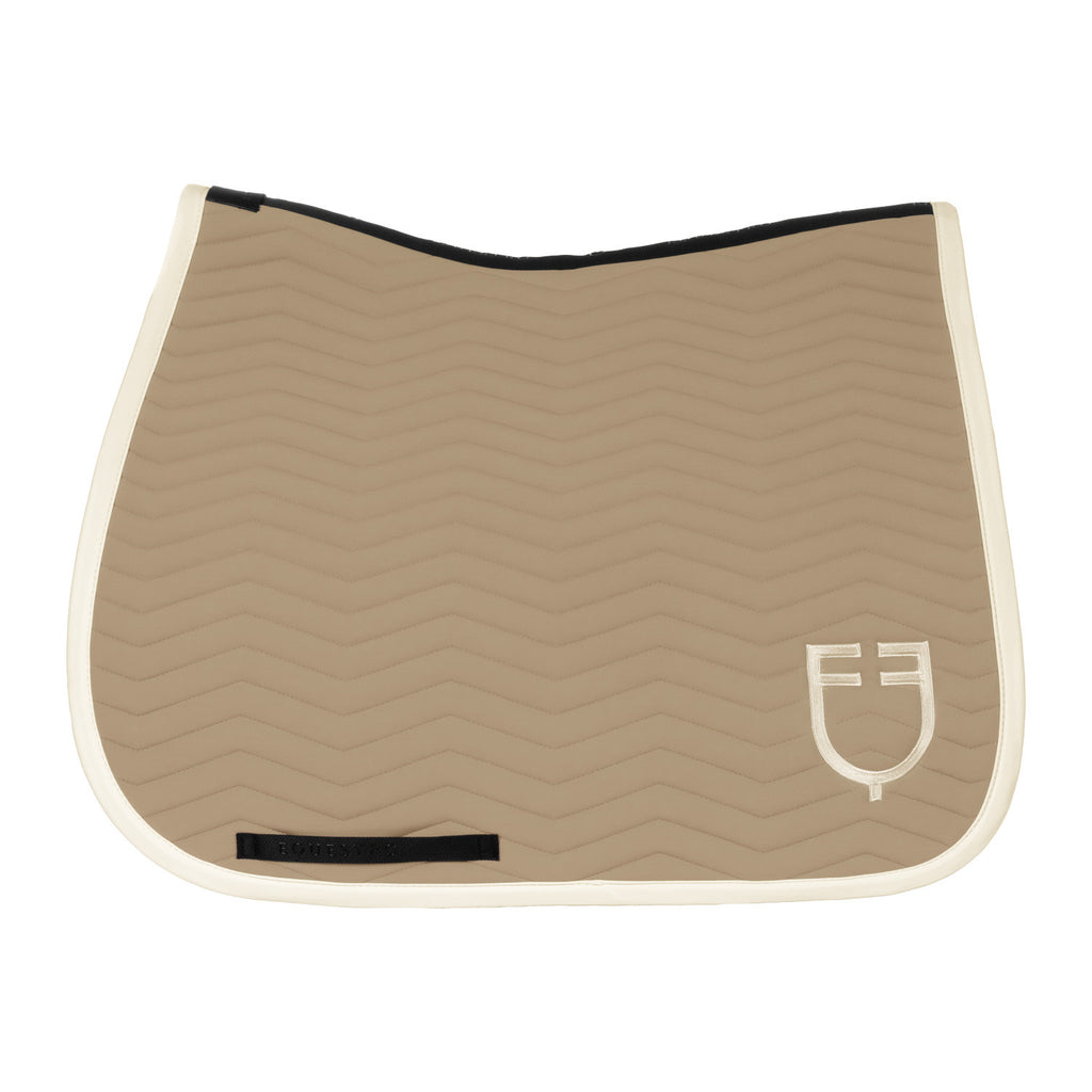 Wave Quilting dressage saddle pad in technical fabric