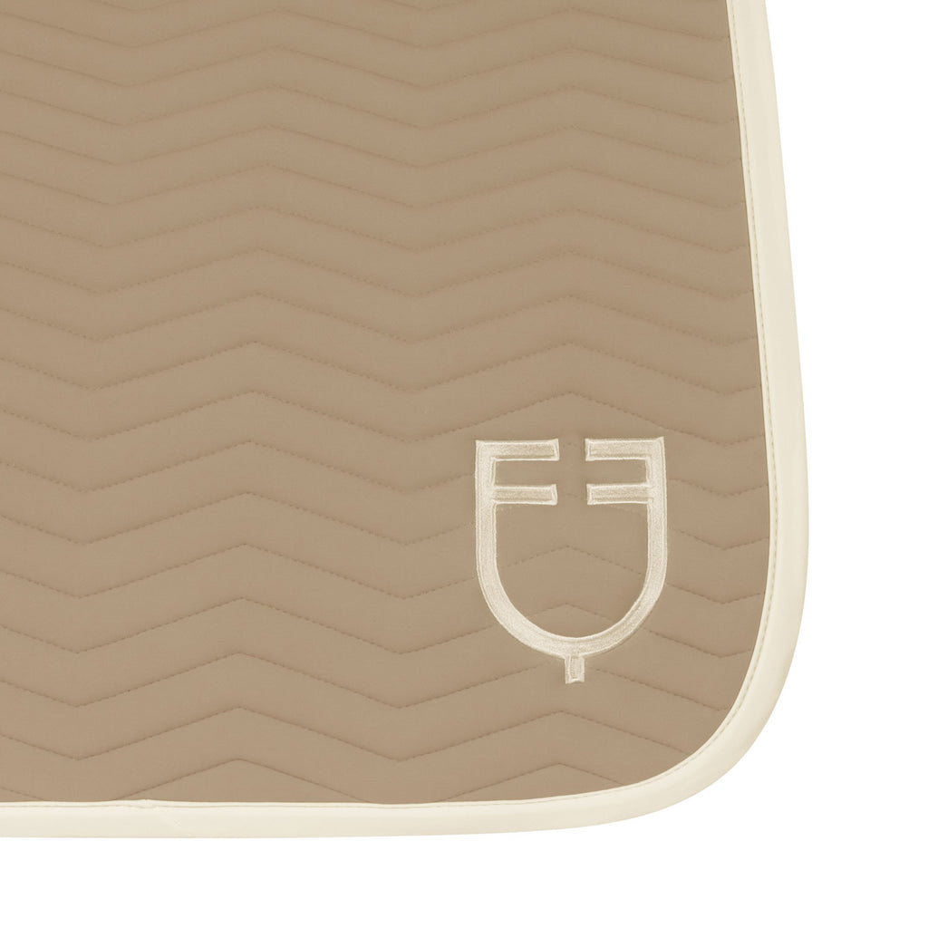 Wave Quilting dressage saddle pad in technical fabric