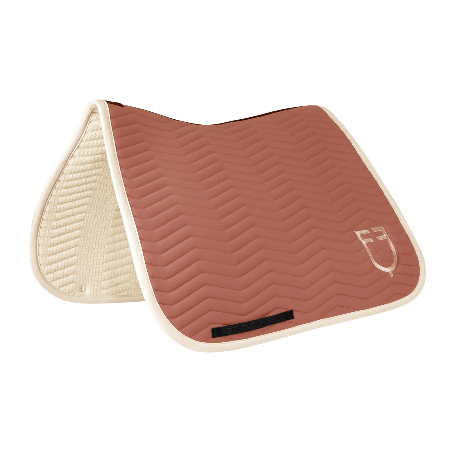 Equestro Wave Quilting dressage saddle pad in technical fabric